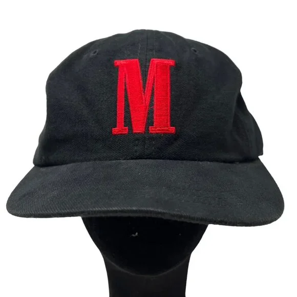 Marlboro Tobacco Cigarettes Hat Strapback Cap Vintage Retro Big M Cowboy 90's - Picture 1 of 9